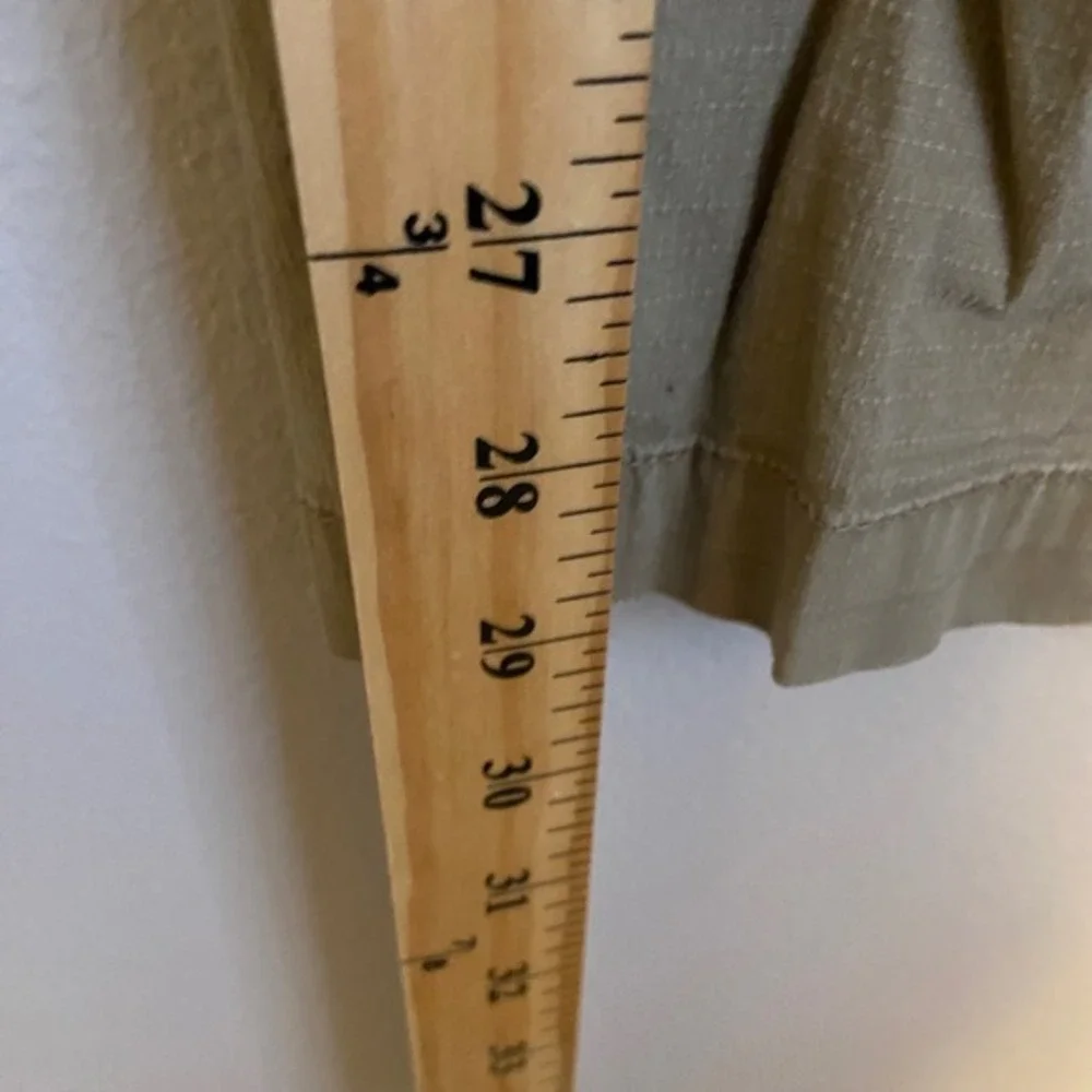 Vuori Ripstop Climber Pants Mens Medium Khaki Tan Organic Cotton V412 Drawstring